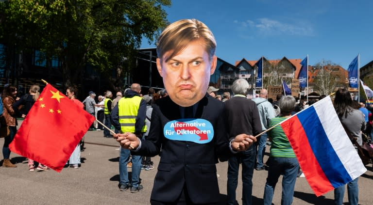Der durch schwere Vorwürfe in Bedrängnis geratene AfD-Europaspitzenkandidat Maximilian Krah will am Mittwoch auf einer Mai-Kundgebung seiner Partei in Dresden auftreten. (Silas STEIN)