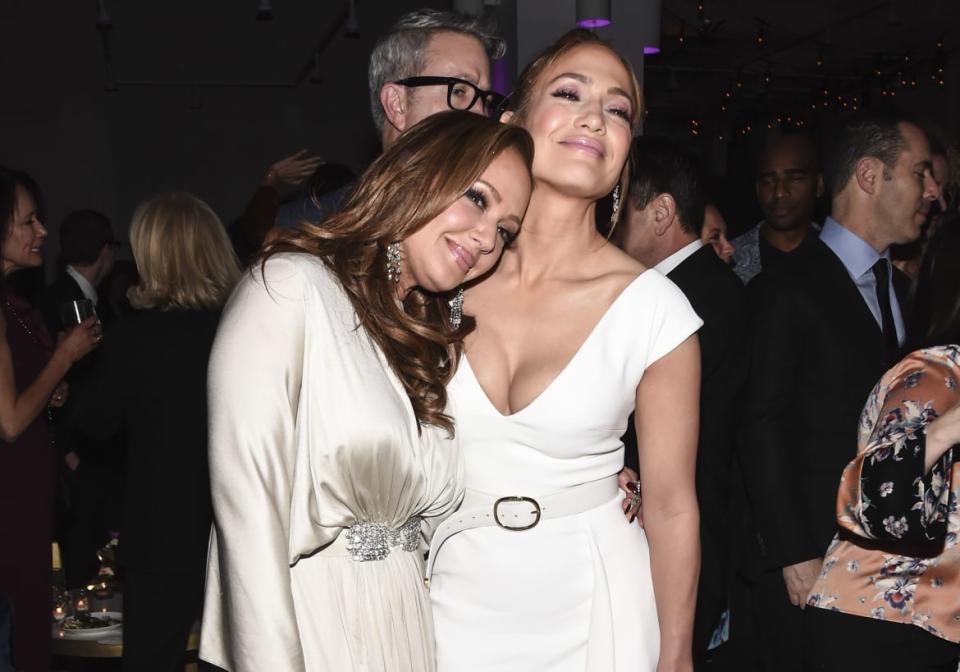 <div class="inline-image__caption"><p>Leah Remini and Jennifer Lopez attend the<em> Second Act </em>world premiere after party at West Edge on December 12, 2018, in New York City.</p></div> <div class="inline-image__credit">Daniel Zuchnik/Getty</div>