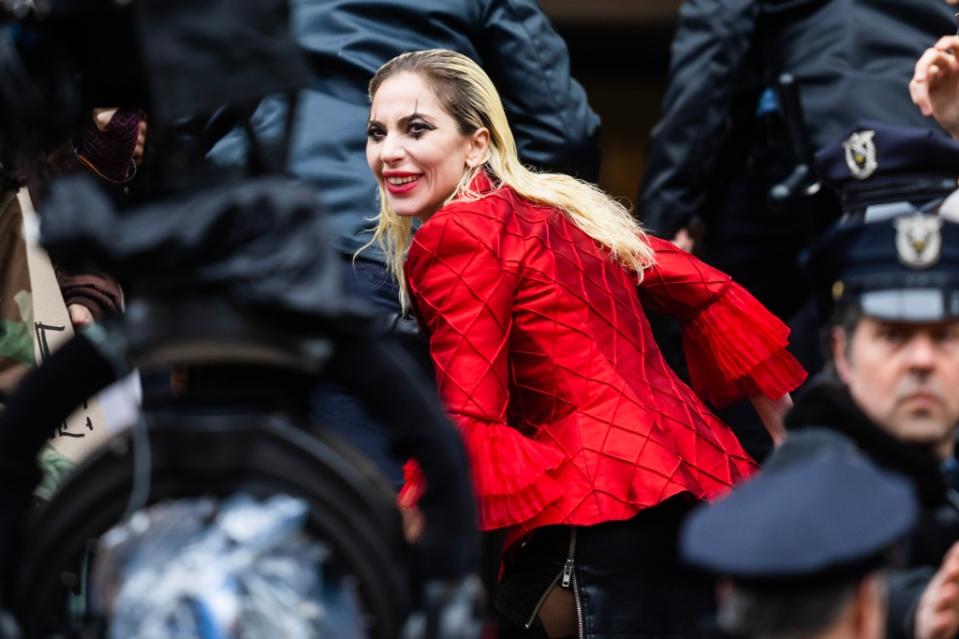NEW YORK, NEW YORK – MARCH 25: Lady Gaga is seen filming ‘Joker: Folie a Deux’ in City Hall on March 25, 2023 in New York City. (Photo by Gotham/GC Images)