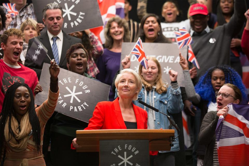 YEARS AND YEARS, Emma Thompson (center), (Season 1, ep. 101, aired June 24, 2019). photo: Robert Ludovic / ©HBO / courtesy Everett Collection