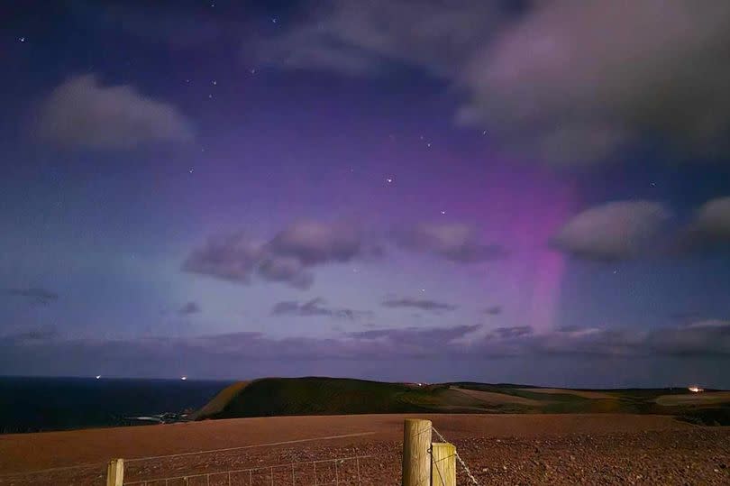 Aurora borealis in Gardenstown on April 19.