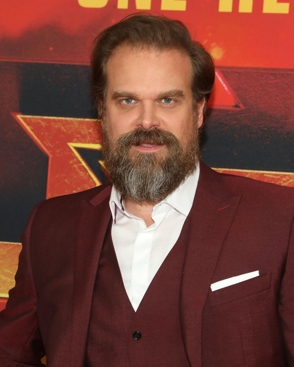 NEW YORK, NY - APRIL 09:  Actor David Harbour attends the New York premiere of "Hellboy" at AMC Lincoln Square Theater on April 9, 2019 in New York City.  (Photo by Taylor Hill/WireImage)