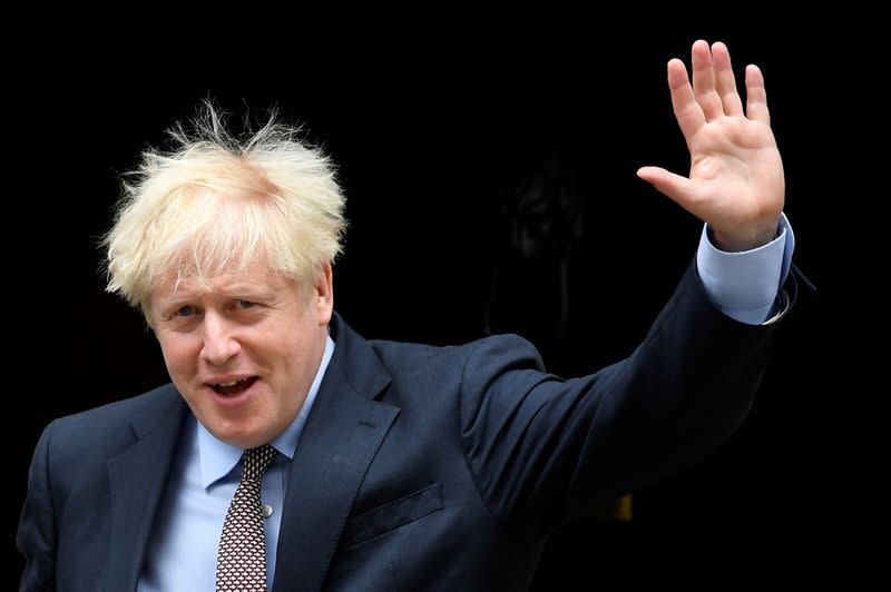 FILE PHOTO: Britain's Prime Minister Boris Johnson leaves Downing Street in London