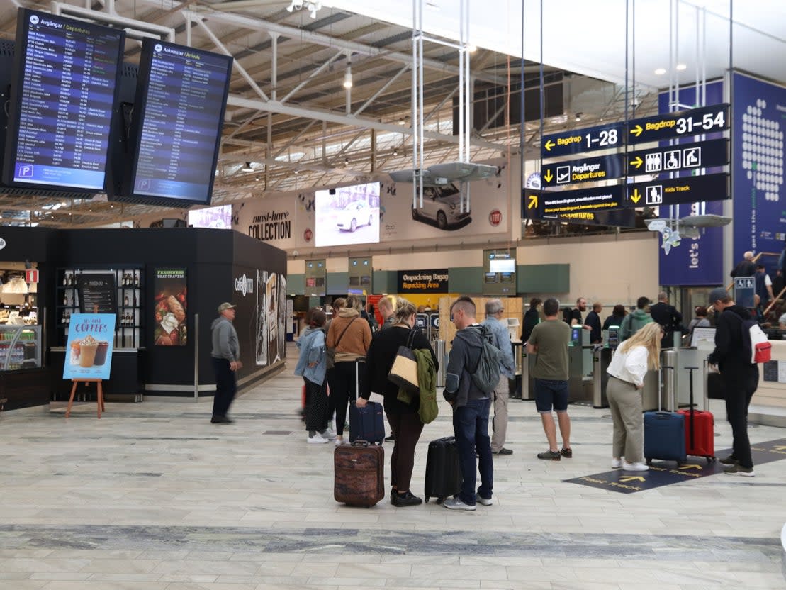 Passengers were held at Gothenburg Landvetter airport (Getty Images)
