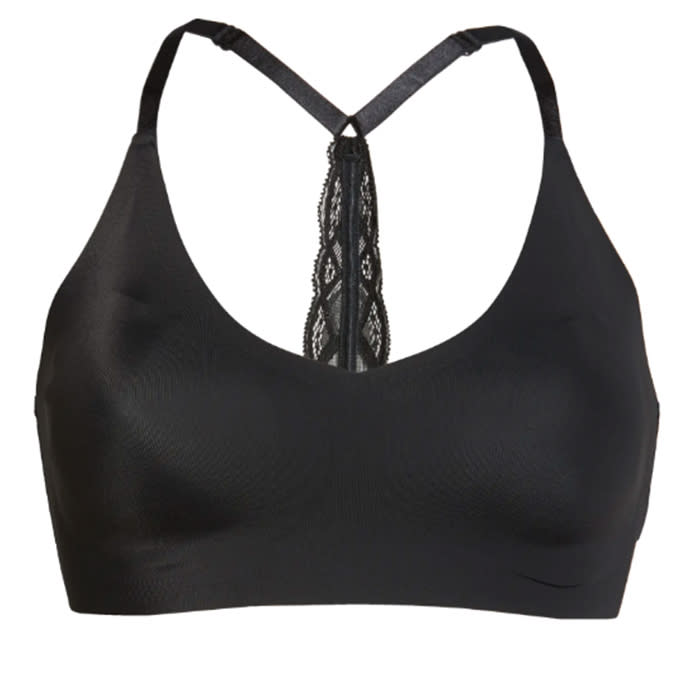 True & Co. True Body Triangle Lace Racerback Bralette