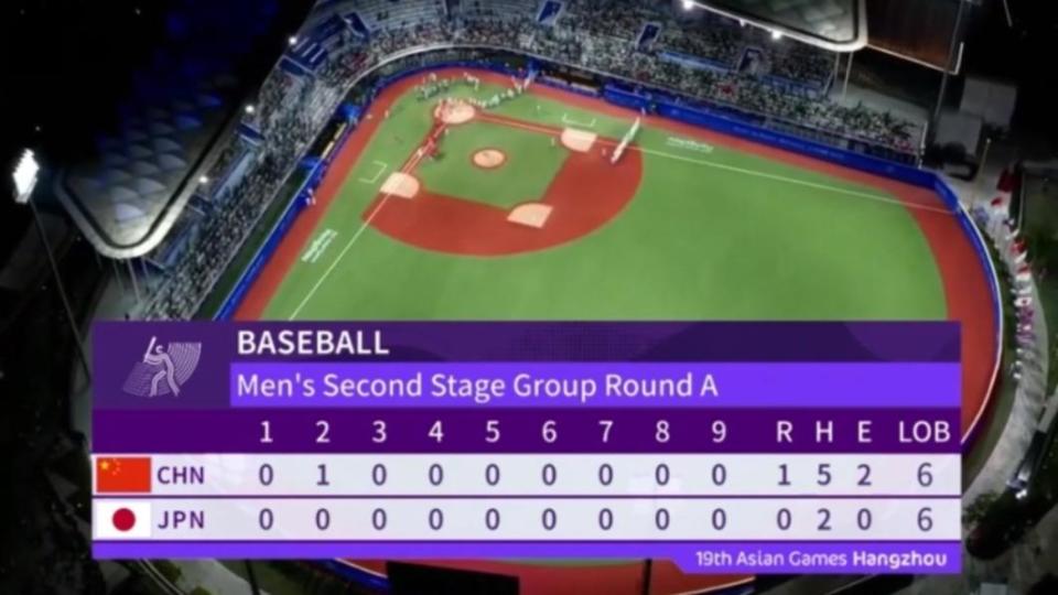 中國隊1分優勢完勝日本。（圖／翻攝自微博「後廠村體工隊」）