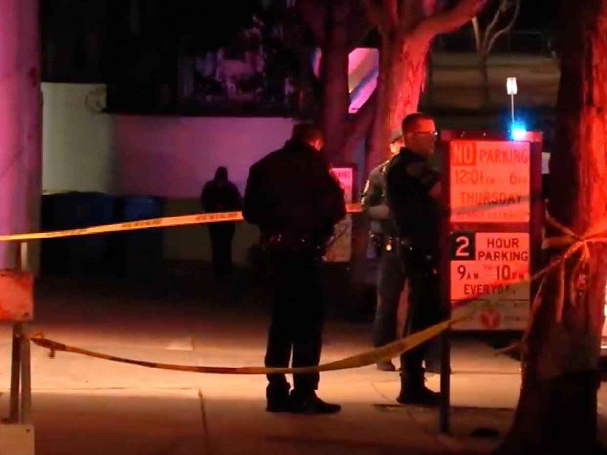 Officers were seen at the San Francisco crime scene (Screenshot / Fox 19)
