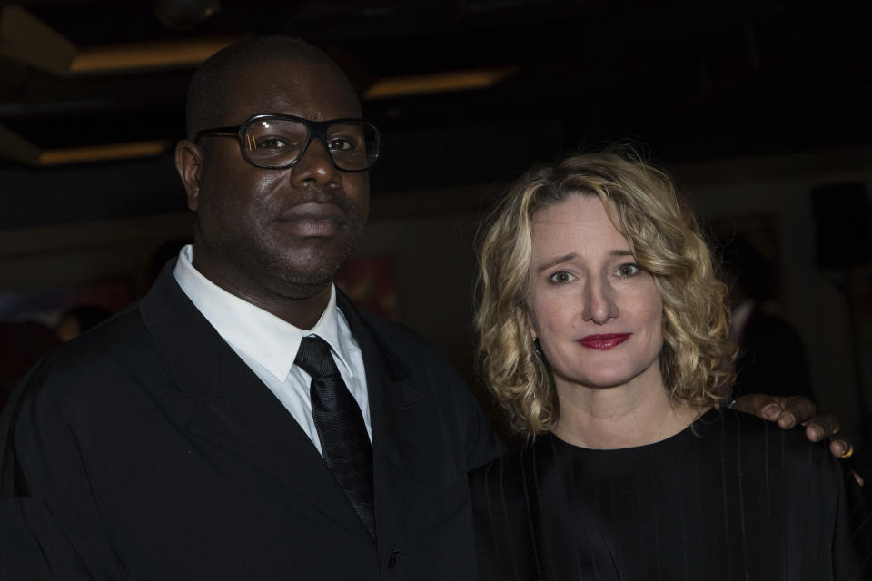 Festival Director Tricia Tuttle, right, and director Steve McQueen pose for photographers upon arrival at a party organized after the screening of the film 'Widows' showing as part of the opening gala of the BFI London Film Festival in London, Wednesday, Oct. 10, 2018. (Photo by Vianney Le Caer/Invision/AP)