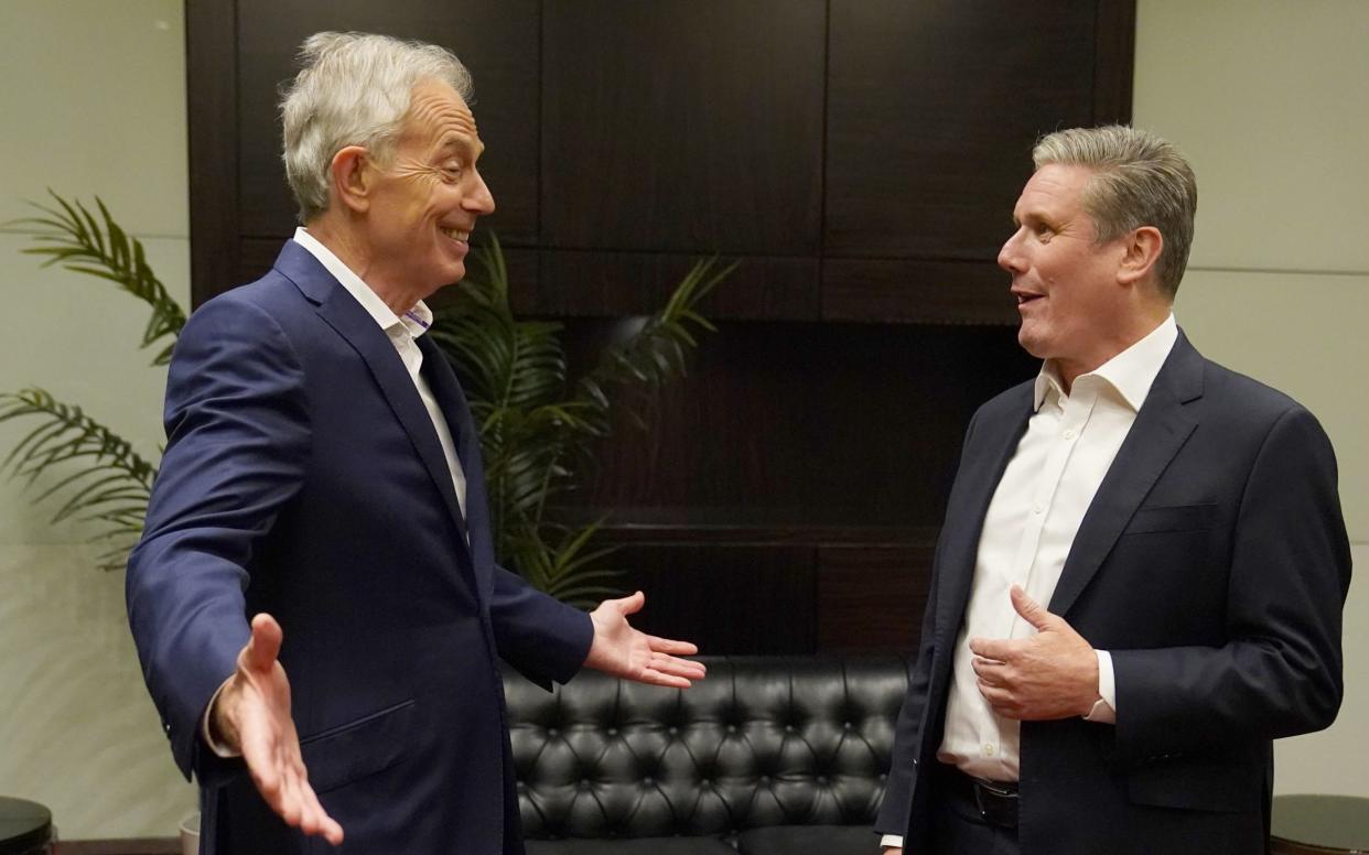 Tony Blair with Sir Keir Starmer