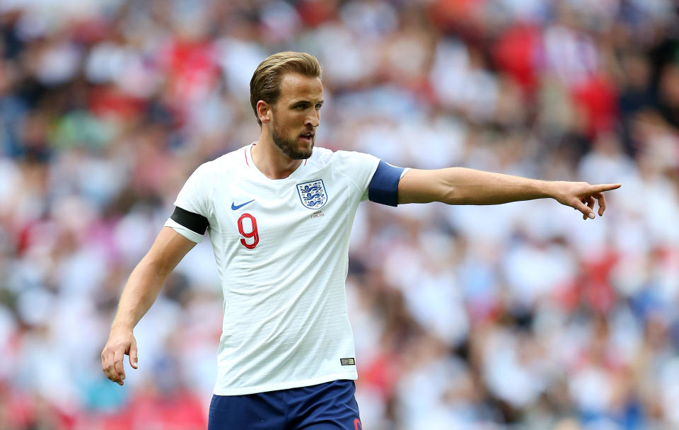 <p>Harry Kane is captain of an England squad valued at €1.39bn </p>