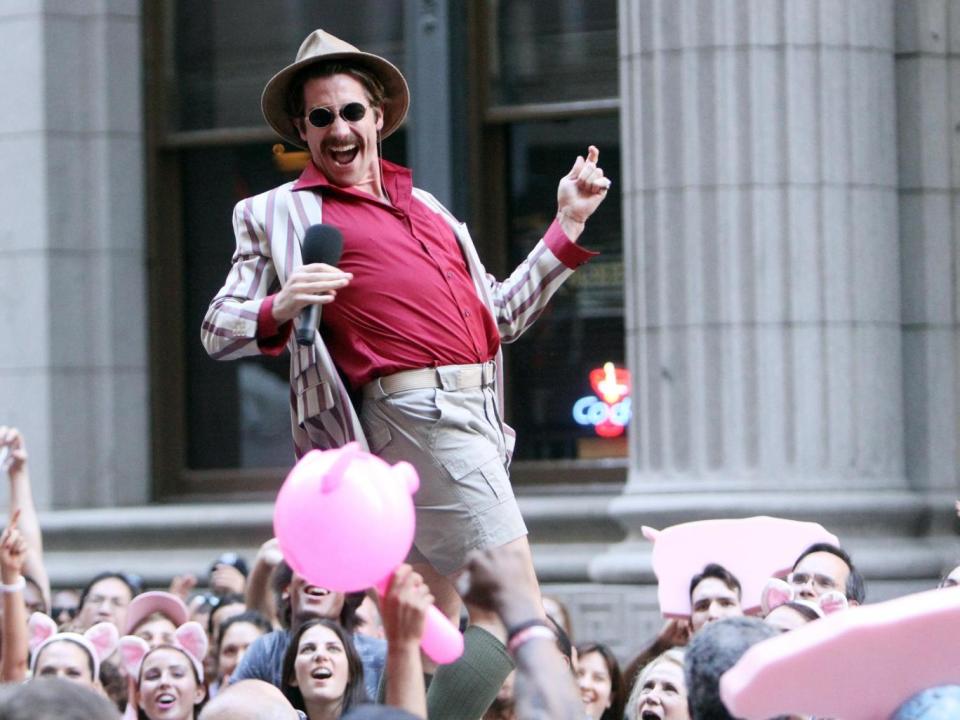 Gyllenhaal (above) as Dr Johnny in 'Okja' asked for a role in Bong Joon-Ho's film (Rex Features)