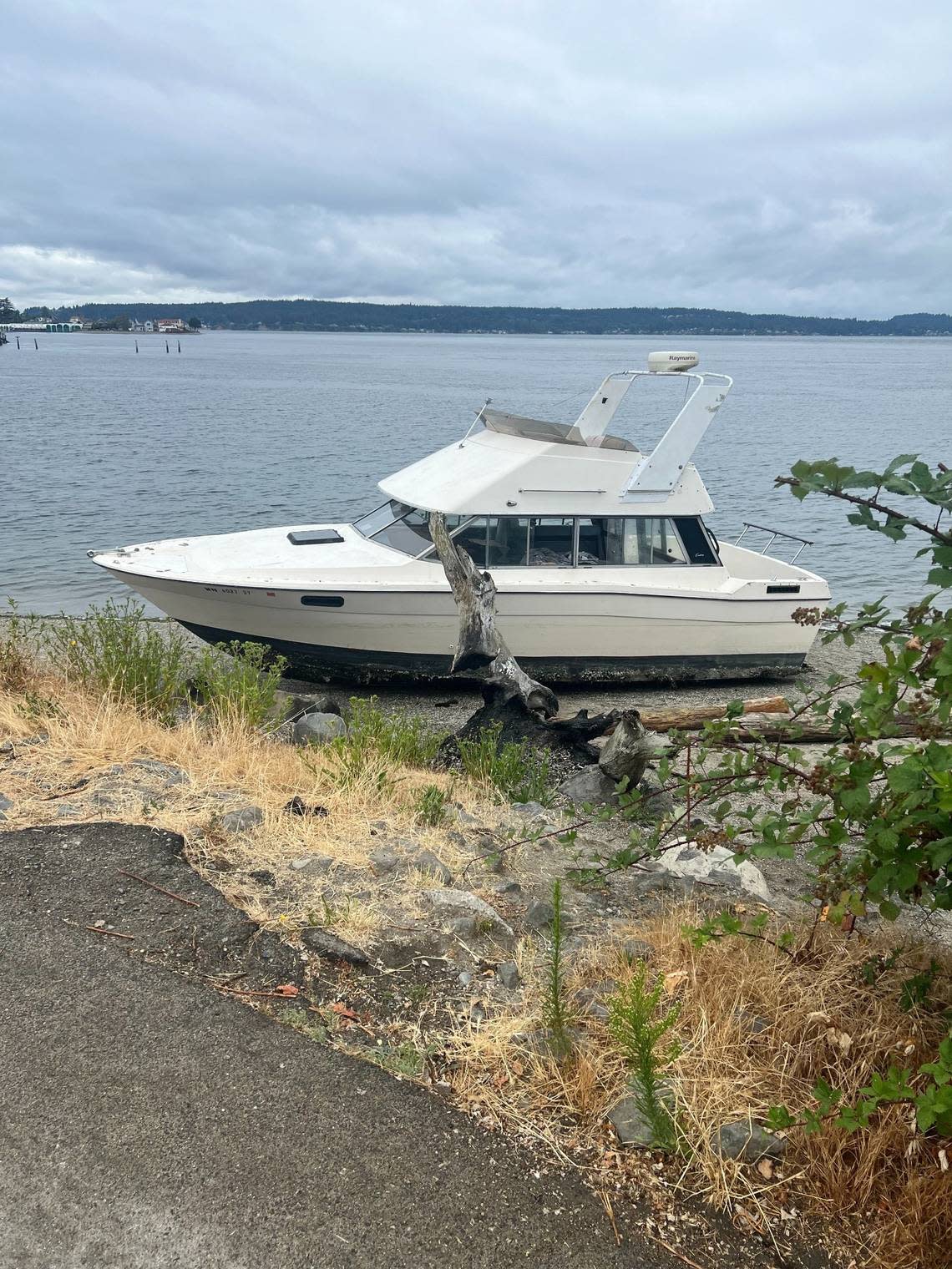 The Tacoma Fire Department said it has received calls to the 311 line about the boat starting the morning of Monday, July 29.