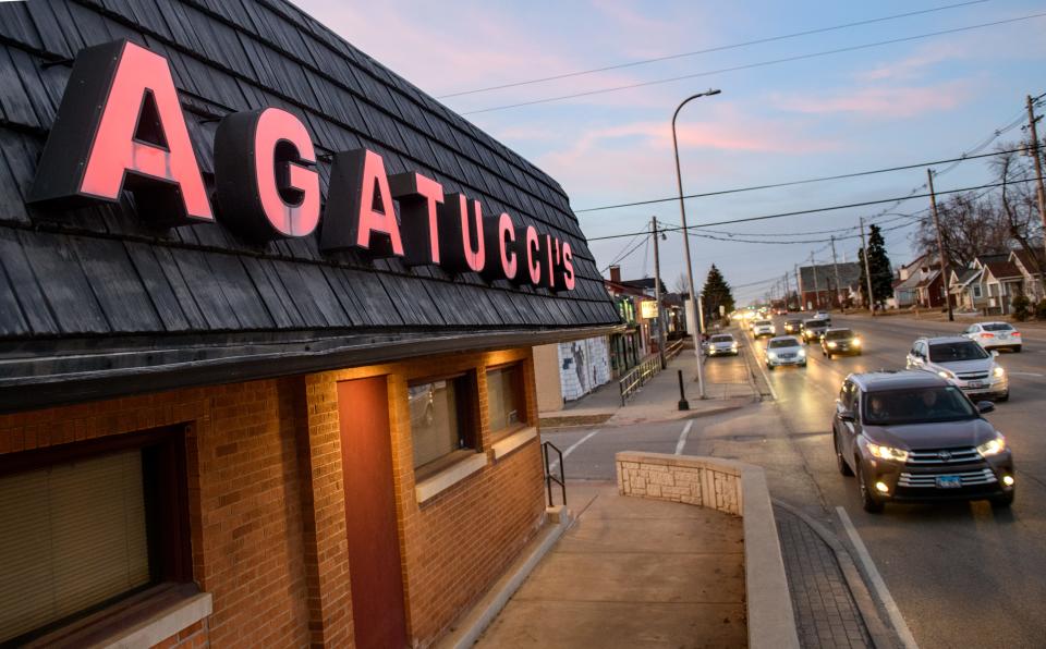 Traffic passes by Agatucci's, 2607 N University St. in Peoria. The popular eatery has been a part of the Peoria restaurant scene since 1926.