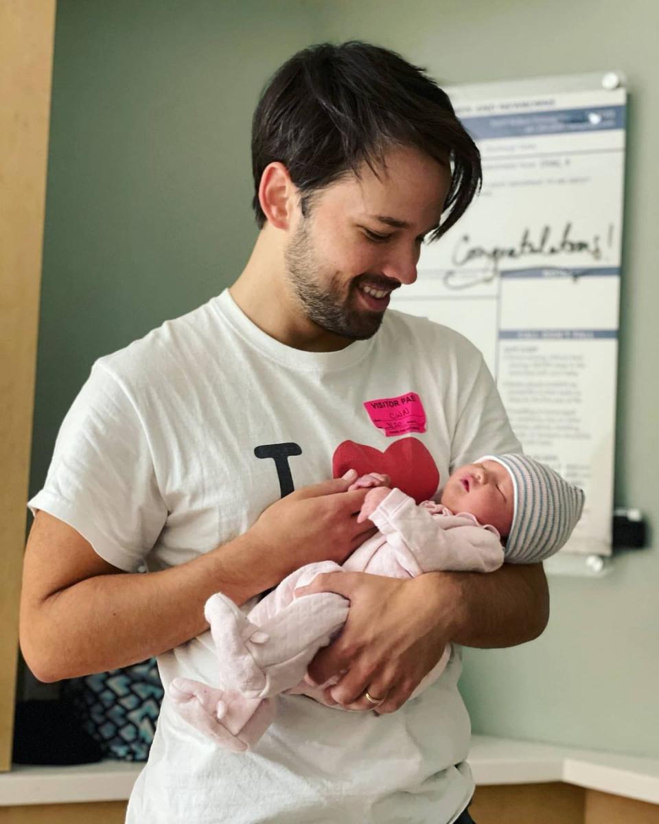 <p>And baby makes four! <i>iCarly</i> star Nathan Kress and his wife <a href="https://people.com/tv/icarly-nathan-kress-gets-married-mirando-cosgove-attends/" rel="nofollow noopener" target="_blank" data-ylk="slk:London;elm:context_link;itc:0;sec:content-canvas" class="link ">London</a> welcomed <a href="https://people.com/parents/nathan-kress-wife-london-welcome-second-child-daughter-evie-elise/" rel="nofollow noopener" target="_blank" data-ylk="slk:their second child together;elm:context_link;itc:0;sec:content-canvas" class="link ">their second child together</a>, a baby girl, on March 20 at 5:31 p.m., he <a href="https://people.com/tv/icarly-nathan-kress-gets-married-mirando-cosgove-attends/https://www.instagram.com/p/CMvkJFdr182/" rel="nofollow noopener" target="_blank" data-ylk="slk:announced on Instagram;elm:context_link;itc:0;sec:content-canvas" class="link ">announced on Instagram</a>. Sharing the first photos of the newborn, Kress, 28, noted that the new addition weighed 6 lbs., 4 oz., of "light and love."</p> <p>"🎵 'You are the dawn of a new day that is breaking... a masterpiece still in the making... the blue in an ocean of grey.' 🎵 And just like that, 3 became 4 ❤ Evie Elise Kress, born 3/20/21 at 5:31pm. 6 lbs, 4 ounces of light and life," the proud dad announced.</p> <p>"My wife is superhuman, and doing extremely well," added the actor. "My children are the greatest little gifts on the planet, and I still can't seem to stop crying." Baby Evie joins the couple's 3-year-old daughter <a href="https://people.com/parents/nathan-kress-welcomes-daughter-rosie-carolyn/" rel="nofollow noopener" target="_blank" data-ylk="slk:Rosie Carolyn;elm:context_link;itc:0;sec:content-canvas" class="link ">Rosie Carolyn</a>.</p>