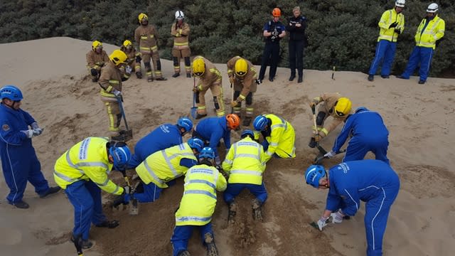 Children warned not to dig holes on beaches during summer holidays