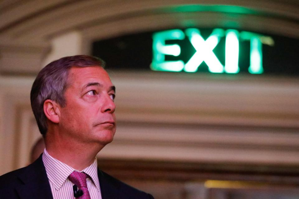 Nigel Farage will lead a nationwide Leave march (AFP/Getty Images)