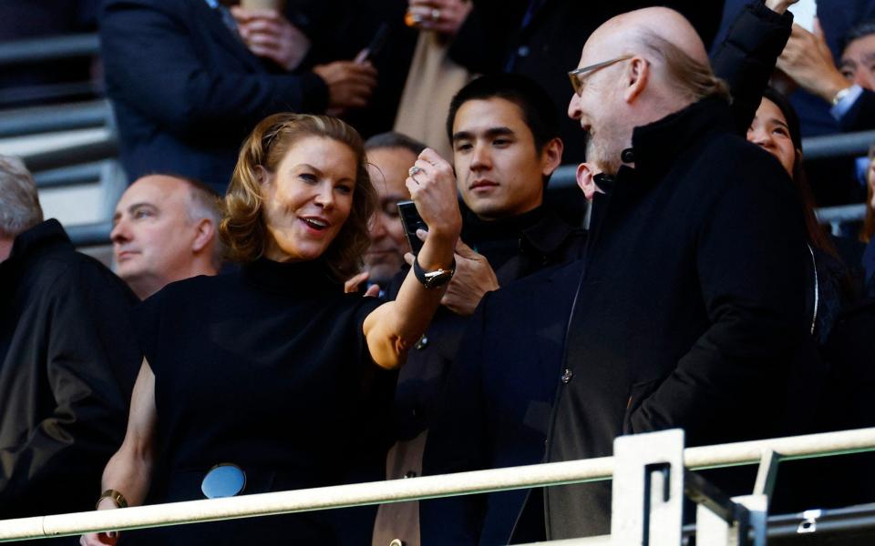 Newcastle United director Amanda Stavely with Manchester United co owner Avram Glazer - Action Images via Reuters