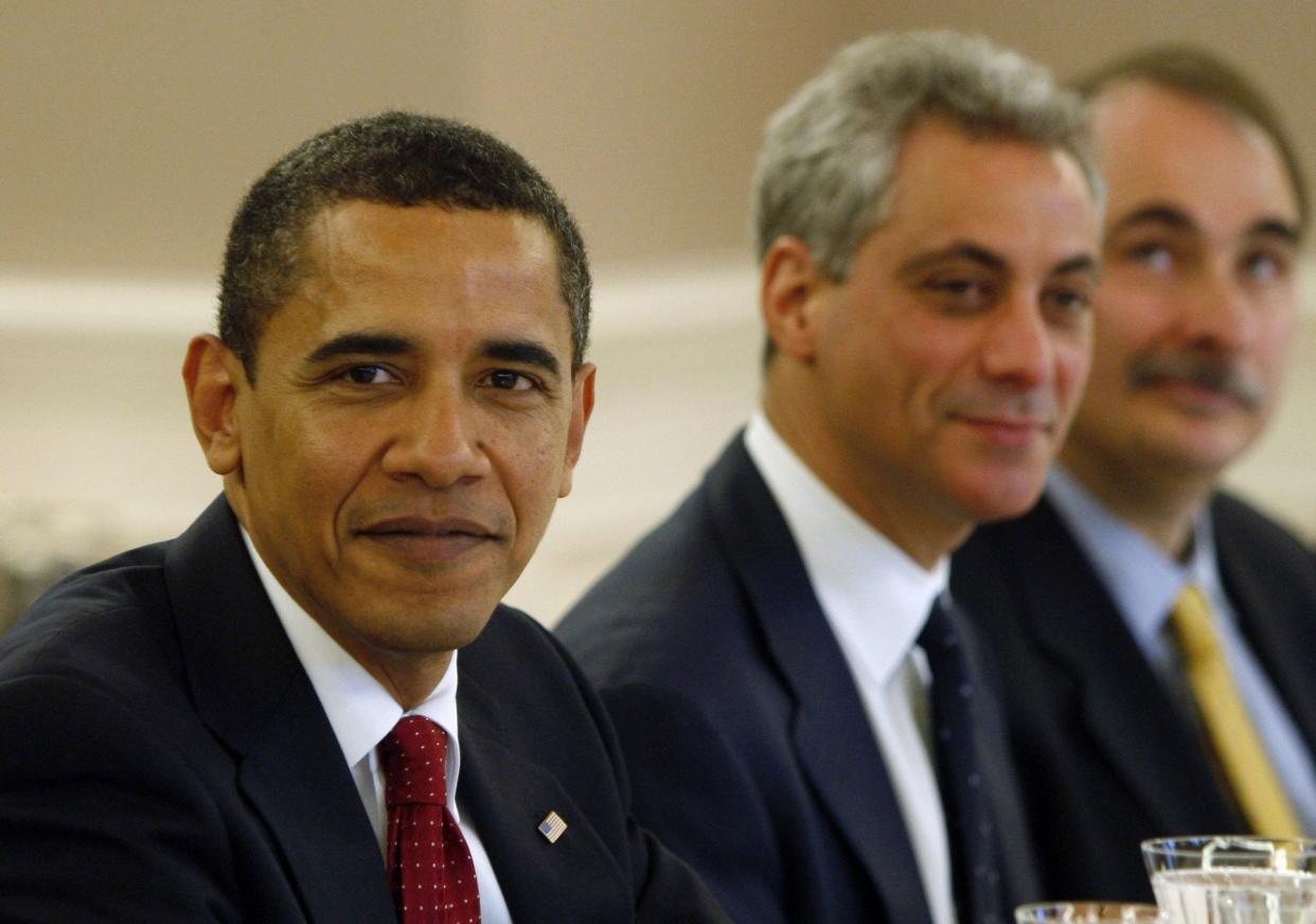 f Rahm Emmanuel (C), former White House Chief of Staff under US President Barack Obama believes cryptocurrencies are the future. | Source: REUTERS/Jim Young