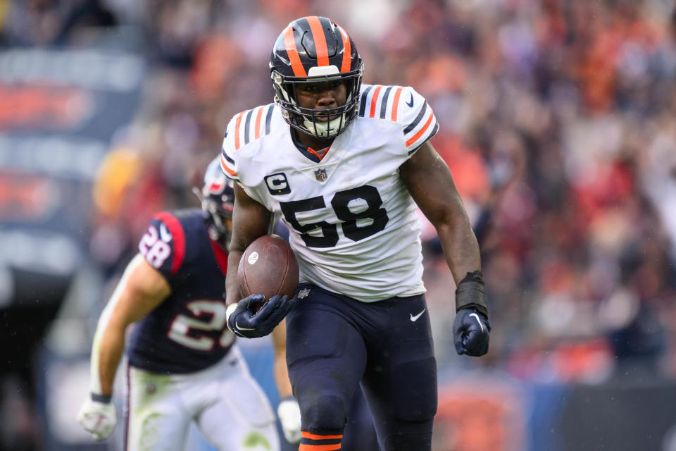 El LB Roquan Smith lidera la NFL en tacleadas hasta la Semana 8.