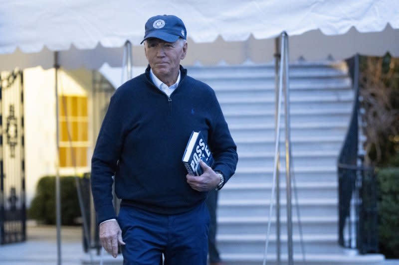 United States President Joe Biden departs the White House in Washington, DC on Friday, headed out on a weekend trip to Camp David. Photo by Chris Kleponis/UPI