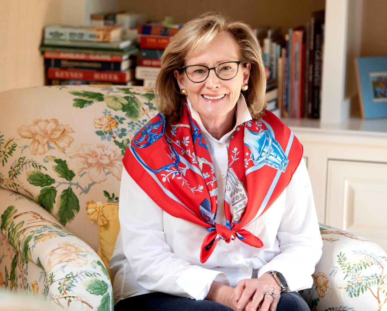 Former Palm Beach Town Council President Margaret 'Maggie' Zeidman is seen at her home in October shortly after she announced she would not be seeking another term.