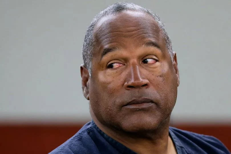 This May 13, 2013 file photo shows O.J. Simpson during an evidentiary hearing in Clark County District Court in Las Vegas -Credit:AP
