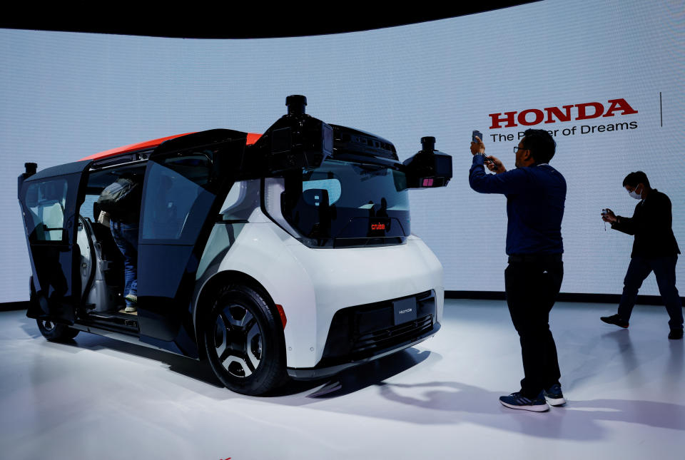 El Honda Cruise Origin durante el Japan Mobility Show 2023 en el Tokyo Big Sight de Tokio, Japón, el 25 de octubre de 2023.  (REUTERS/Issei Kato)