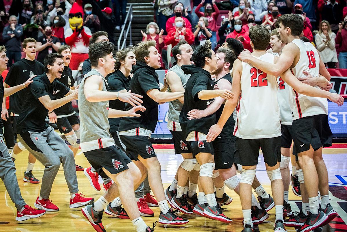 'We're back' Ball State men's volleyball sweeps reigning national