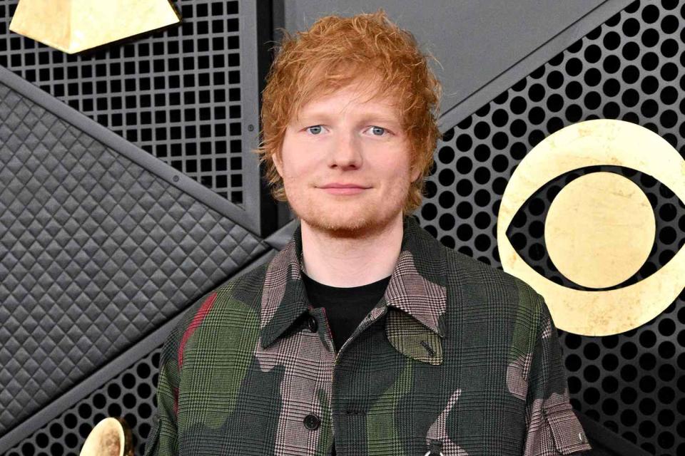 <p>Lionel Hahn/Getty</p> Ed Sheeran at the GRAMMY Awards at Crypto.com Arena in February 2024 in Los Angeles