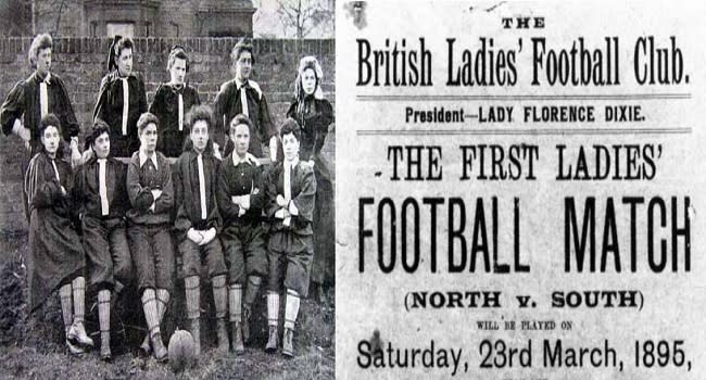 El British Ladies Football Club, fundado en 1895, fue el equipo pionero del fútbol femenino (imágenes vía Wikimedia commons)