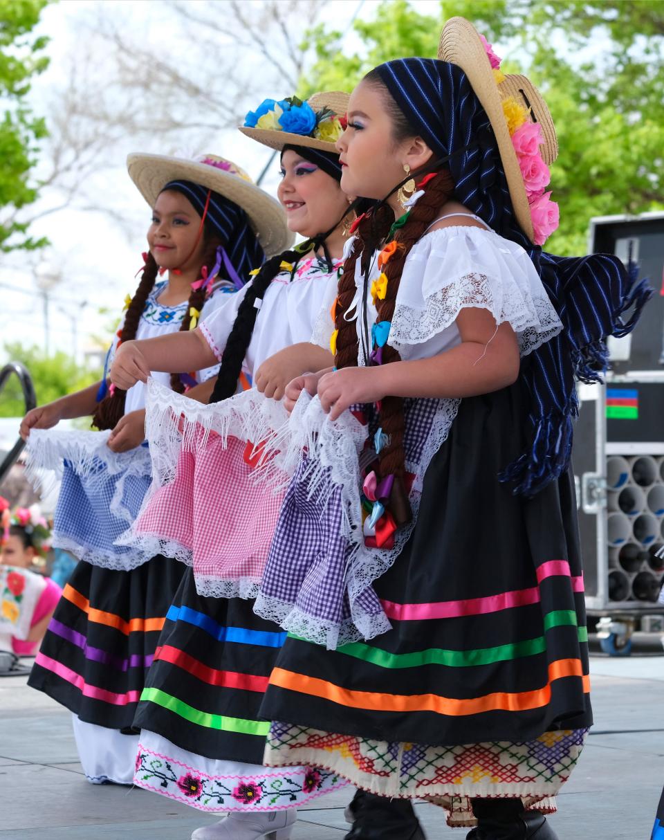 Dancers perform April 19, 2022, during the first day of the Festival of the Arts in downtown Oklahoma City.