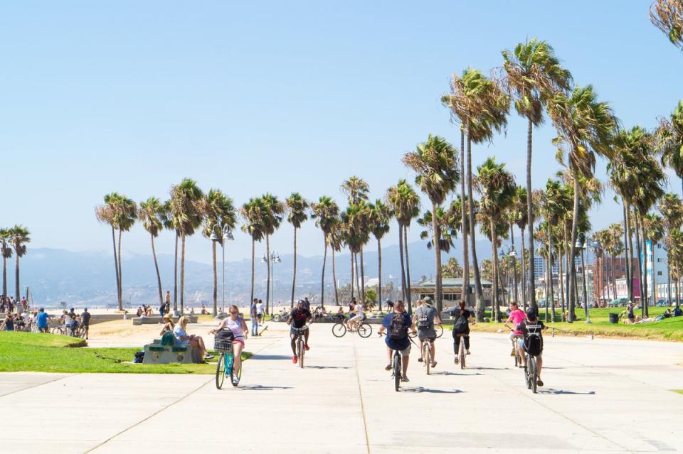 Cycling culture is on the rise in LA (Getty) (Getty Images)