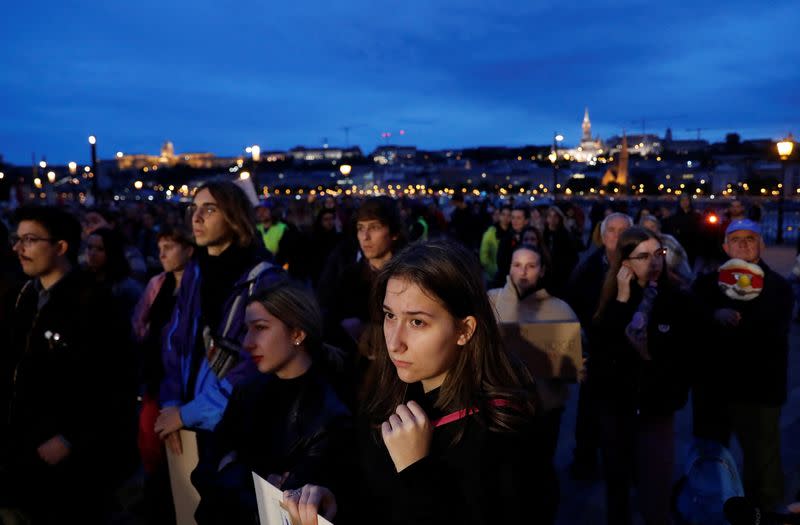 Protest against new anti-abortion rule imposed by the government in Budapest