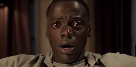 Chris crying and paralyzed in "Get Out"