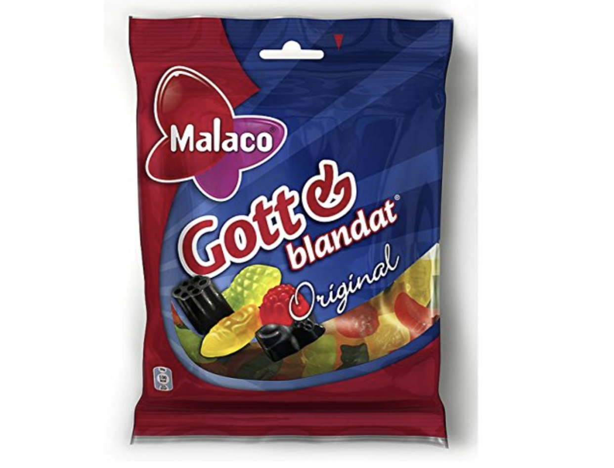 Malaco Gott & Blandat Original Fruit & Liquorice Wine Gums