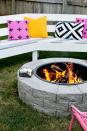 <p>This easy-peasy fire pit can be knocked out in an afternoon, so you can be toasting marshmallows by evening. Use two or three layers of landscaping stone for a custom finished look.</p><p><strong>Get the tutorial at <a href="https://abeautifulmess.com/2014/09/make-your-own-fire-pit-in-4-easy-steps.html" rel="nofollow noopener" target="_blank" data-ylk="slk:A Beautiful Mess;elm:context_link;itc:0;sec:content-canvas" class="link ">A Beautiful Mess</a>.</strong></p><p><a class="link " href="https://www.amazon.com/Titan-Outdoors-Diameter-Steel-Liner/dp/B06XXLNWQX/?tag=syn-yahoo-20&ascsubtag=%5Bartid%7C10050.g.31966151%5Bsrc%7Cyahoo-us" rel="nofollow noopener" target="_blank" data-ylk="slk:SHOP METAL FIRE PIT INSERT;elm:context_link;itc:0;sec:content-canvas">SHOP METAL FIRE PIT INSERT</a></p>