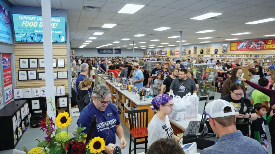 Borderlands Comics and Games new location opened in Nov. 2022. The store at 410 S. Pleasantburg Drive has 16,000 square feet of games, comic books, toys, statues, T-shirts, manga and vintage items.