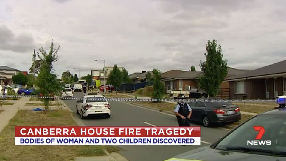 Three bodies have been discovered in a Canberra home. Source: 7 News