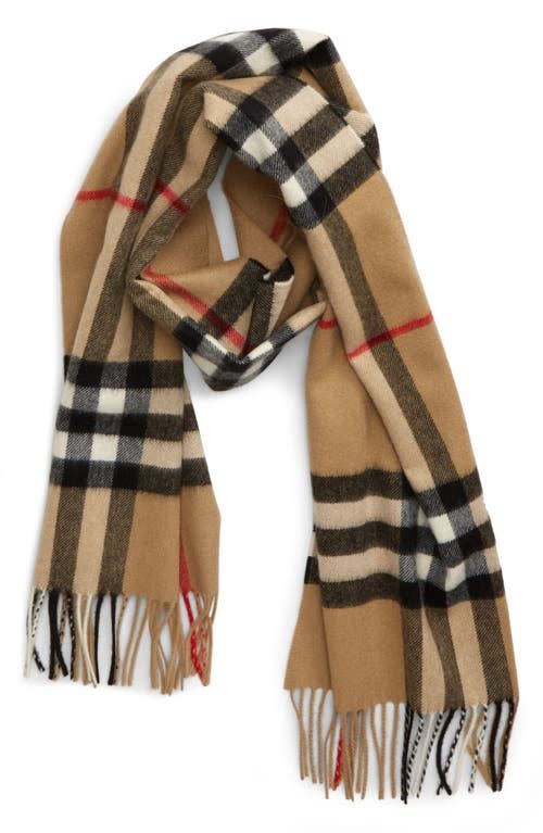 19) Icon Check Cashmere Scarf