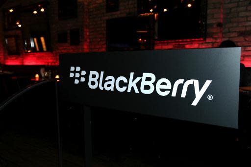 El logo de Blackberry (Getty/AFP/Archivos | Alberto E. Rodriguez)