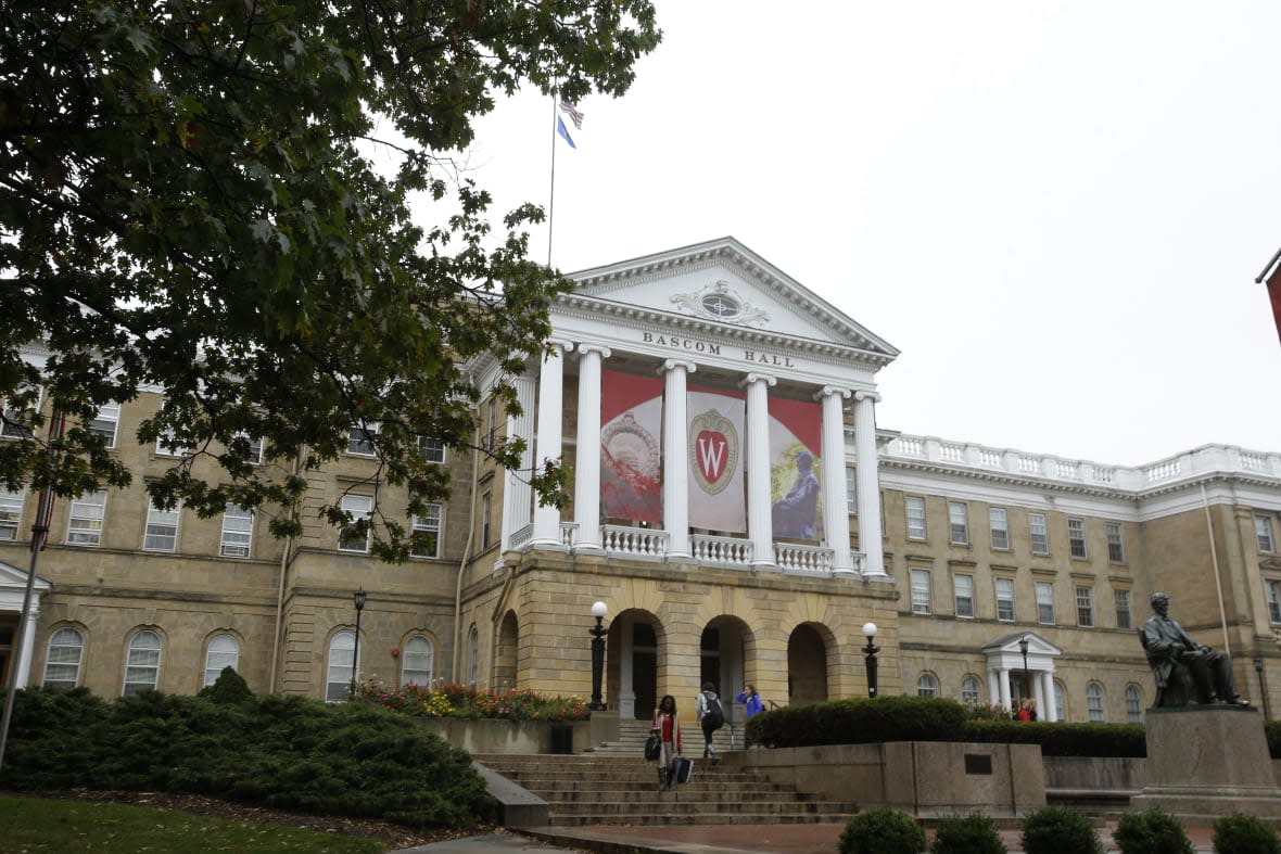 MADISON, WI – OCTOBER 12: An outside view of Bascom Hall on the campus of the University of Wisconsin on October 12, 2013 in Madison, Wisconsin. (Photo by Mike McGinnis/Getty Images)