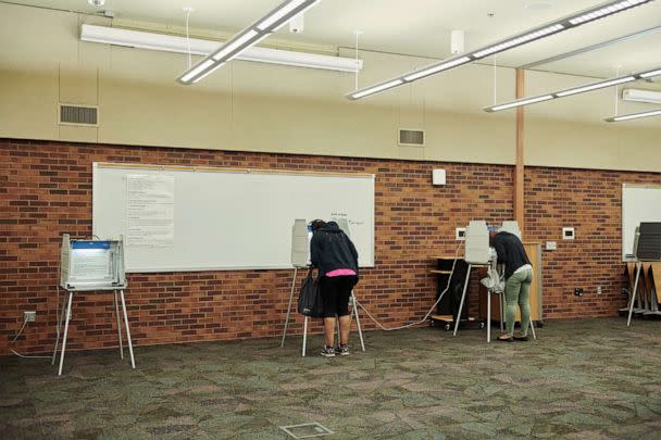PHOTO: In this June 2, 2020, file photo, voters cast their ballot at a polling location in Sioux Falls, S.D. (Bloomberg via Getty Images, FILE)