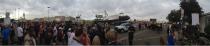 A panorama of the Endeavour crowd who came to spot the shuttle. (Photo courtesy of Yahoo! editor <a href="https://twitter.com/maxzimbert" rel="nofollow noopener" target="_blank" data-ylk="slk:Max Zimbert;elm:context_link;itc:0;sec:content-canvas" class="link ">Max Zimbert</a>)