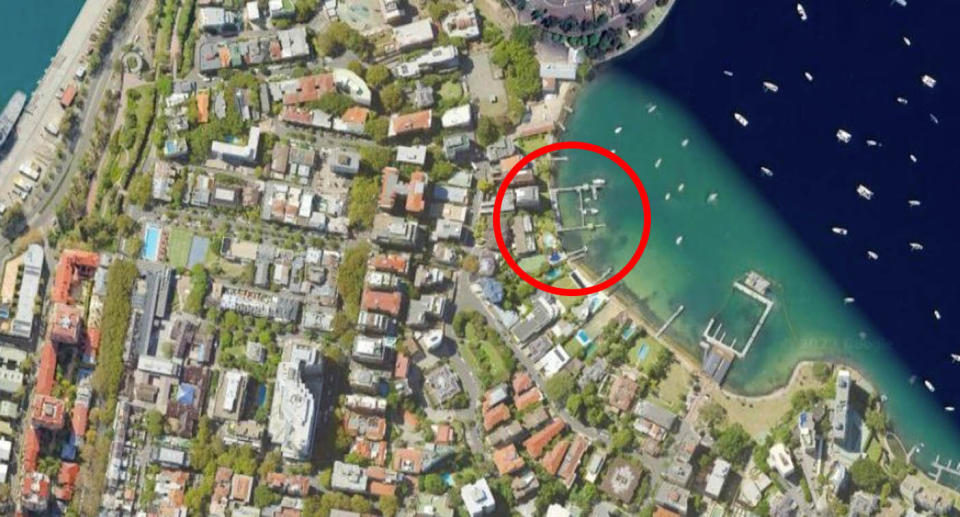 A private pool in Sydney Harbour at Potts Point.