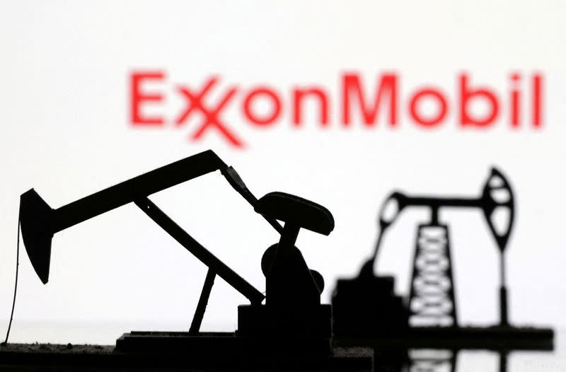 FILE PHOTO: Illustration shows ExxonMobil logo