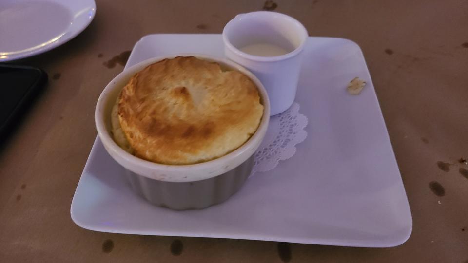 Bistro la Baguette's luscious Grand Marnier souffle.