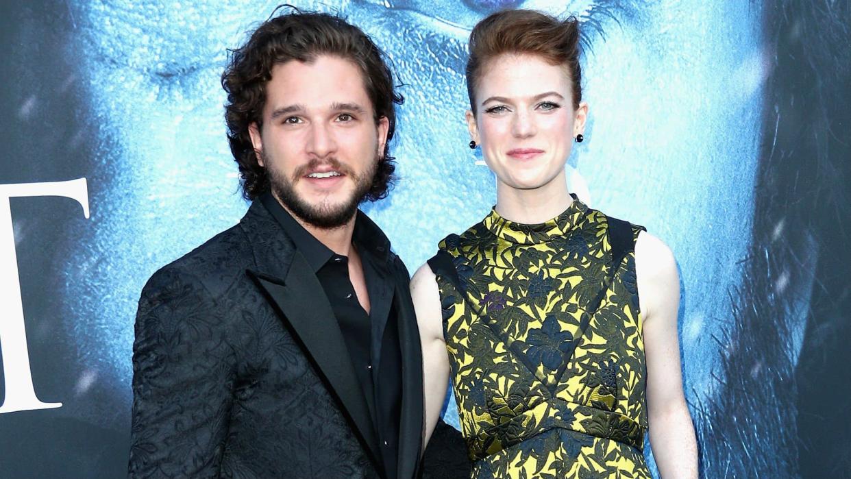 Kit Harington et Rose Leslie à la première de la saison 7 de 