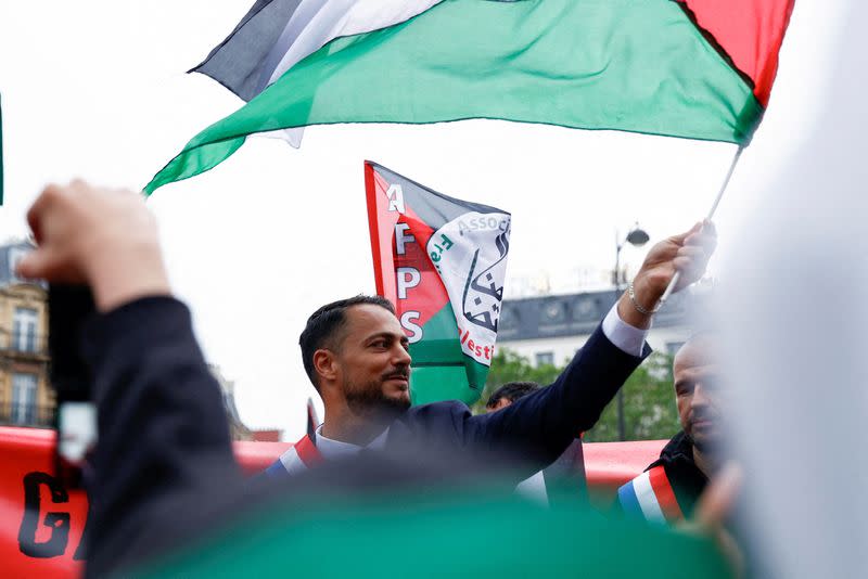 FILE PHOTO: Pro-Palestinian protest in Paris