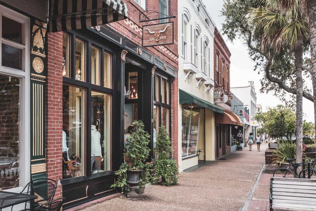 <p>Deremer Studios</p> Centre Street in Fernandina Beach, the main town on the island.