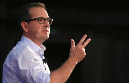 Britain's opposition Labour Party leadership candidate Owen Smith speaks at a rally in London, Britain July 26, 2016. REUTERS/Neil Hall